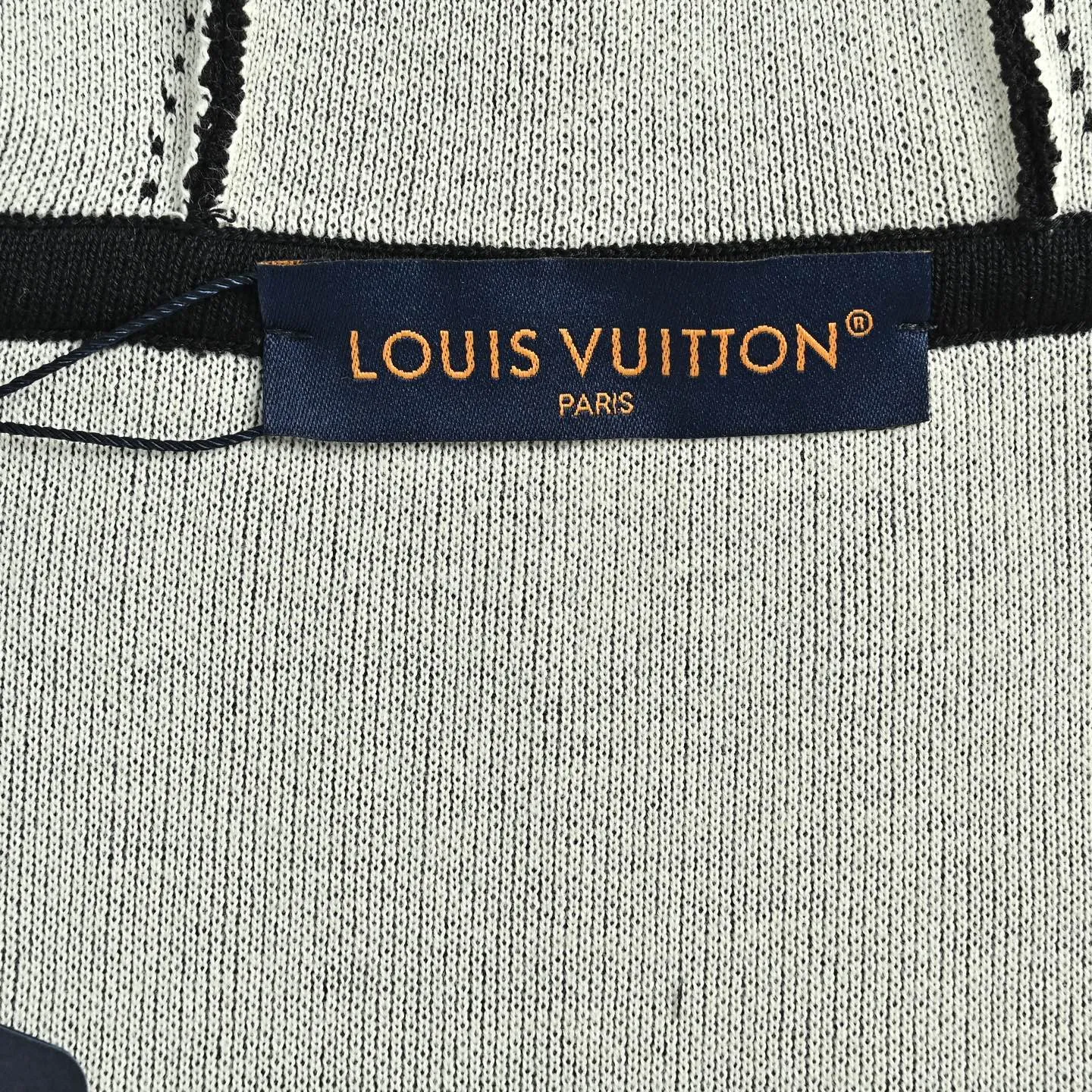 Louis Vuitton/Louis Vuitton old flower intarsia zipper knitted hooded jacket